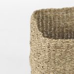 Copenhagen 15.7L x 15.7W x 15.7H (Set of 3) Medium Brown Square Twisted Seagrass Square Basket