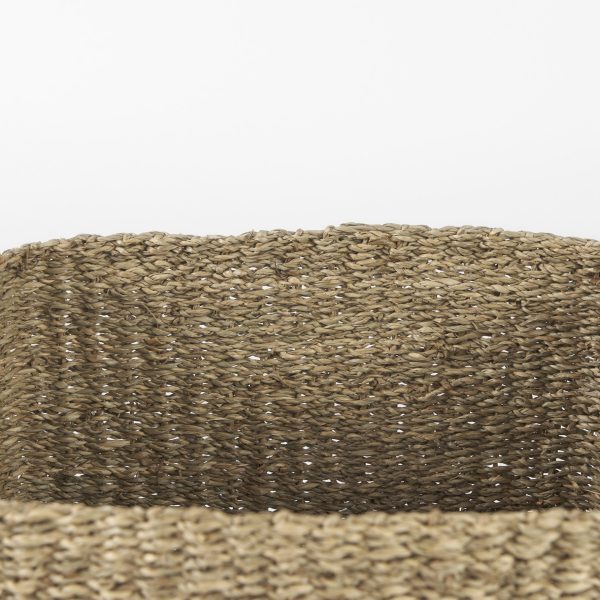 Copenhagen 15.7L x 15.7W x 15.7H Set of 3 Medium Brown Square Twisted Seagrass Square Basket 5