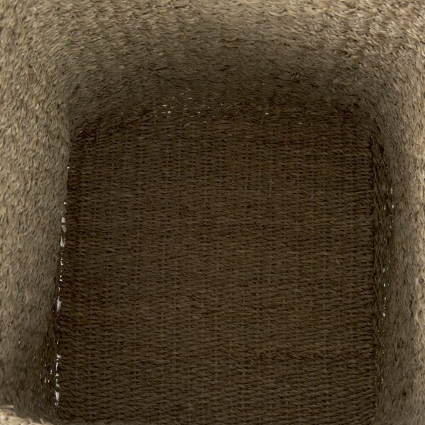 Copenhagen 15.7L x 15.7W x 15.7H Set of 3 Medium Brown Square Twisted Seagrass Square Basket 6