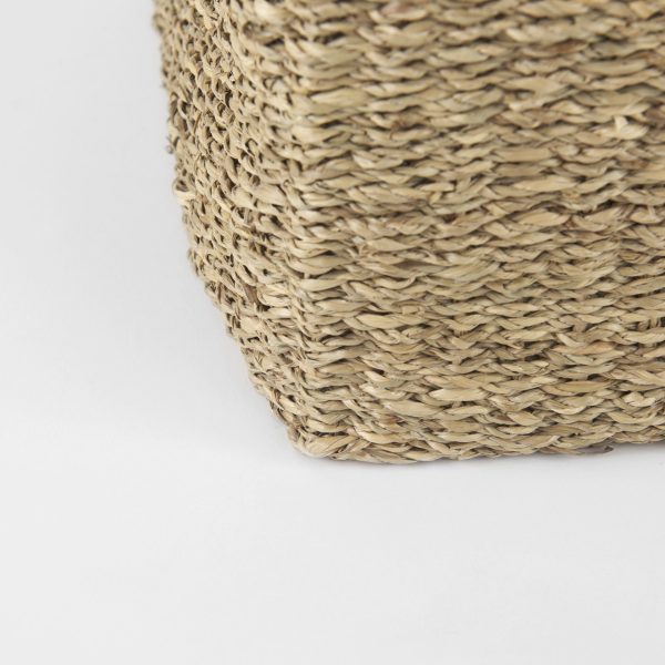 Copenhagen 15.7L x 15.7W x 15.7H Set of 3 Medium Brown Square Twisted Seagrass Square Basket 8