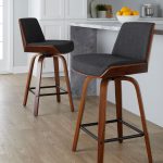 Corazza 24 Mid-Century Modern Charcoal Swivel Counter Stools (Set of 2) 14 Corazza 24 Mid-Century Modern Charcoal Swivel Counter Stools (Set of 2)
