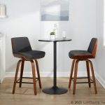 Corazza 24 Mid-Century Modern Charcoal Swivel Counter Stools (Set of 2) 15 Corazza 24 Mid-Century Modern Charcoal Swivel Counter Stools (Set of 2)