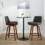 Corazza 24 Mid-Century Modern Charcoal Swivel Counter Stools (Set of 2) 16 Corazza 24 Mid-Century Modern Charcoal Swivel Counter Stools (Set of 2)