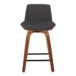Corazza 24 Mid-Century Modern Charcoal Swivel Counter Stools (Set of 2) 22 Corazza 24 Mid-Century Modern Charcoal Swivel Counter Stools (Set of 2)
