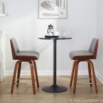 Corazza 24 Mid-Century Modern Swivel Counter Stool (Set of 2)