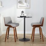 Corazza 24 Mid-Century Modern Swivel Counter Stool (Set of 2)