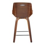 Corazza 24 Mid-Century Modern Swivel Counter Stool (Set of 2)