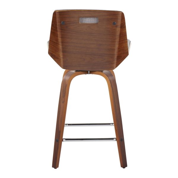 Corazza 24 Mid Century Modern Swivel Counter Stool Set of 2 8