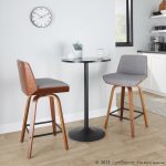 Corazza 26-Inch Light Grey Mid-Century Swivel Counter Stools (Set of 2) 12 Corazza 26-Inch Light Grey Mid-Century Swivel Counter Stools (Set of 2)