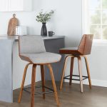 Corazza 26-Inch Light Grey Mid-Century Swivel Counter Stools (Set of 2) 11 Corazza 26-Inch Light Grey Mid-Century Swivel Counter Stools (Set of 2)