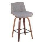 Corazza 26-Inch Light Grey Mid-Century Swivel Counter Stools (Set of 2) 14 Corazza 26-Inch Light Grey Mid-Century Swivel Counter Stools (Set of 2)