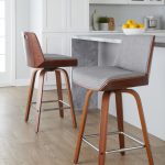 Corazza 26-Inch Mid-Century Modern Light Grey Swivel Counter Stools (Set of 2) 13 Corazza 26-Inch Mid-Century Modern Light Grey Swivel Counter Stools (Set of 2)