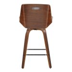 Corazza 26-Inch Mid-Century Modern Light Grey Swivel Counter Stools (Set of 2) 20 Corazza 26-Inch Mid-Century Modern Light Grey Swivel Counter Stools (Set of 2)