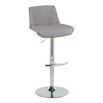 Corazza Light Grey Mid-Century Modern Swivel Barstool (Set of 2) 16 Corazza Light Grey Mid-Century Modern Swivel Barstool (Set of 2)