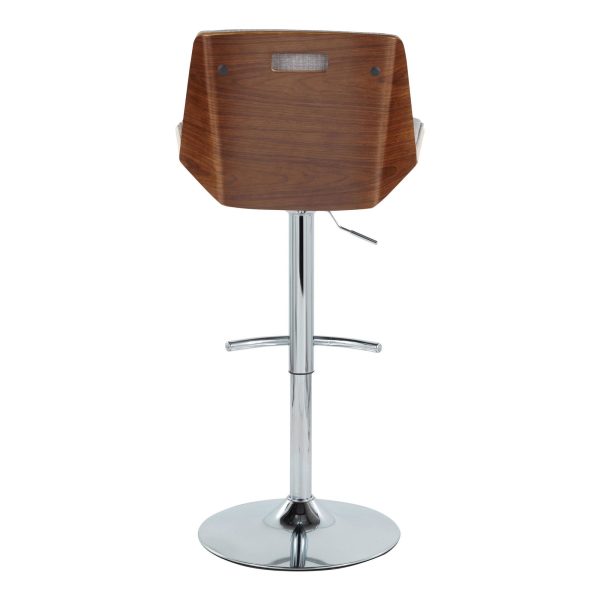 Corazza Light Grey Mid Century Modern Swivel Barstool Set of 2 7