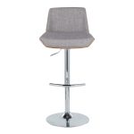 Corazza Light Grey Mid-Century Modern Swivel Barstool (Set of 2) 20 Corazza Light Grey Mid-Century Modern Swivel Barstool (Set of 2)