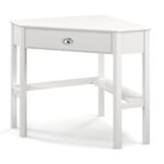Corner Black Wooden Laptop Desk with Drawer and Shelves 52 Corner Black Wooden Laptop Desk with Drawer and Shelves
