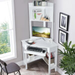 Corner Desk with Hutch, Shelves, and Space-Saving Design 22 Corner Desk with Hutch, Shelves, and Space-Saving Design