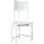 Corner Desk with Hutch, Shelves, and Space-Saving Design 24 Corner Desk with Hutch, Shelves, and Space-Saving Design