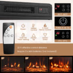 Corner Fireplace TV Stand with LED Lights and Smart Control