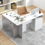 Corner-Fit L-Shaped Desk with Drawers and Cable Management 28 Corner-Fit L-Shaped Desk with Drawers and Cable Management
