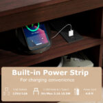 Corner TV Stand with Power Outlet and Open Storage Shelves 41 Corner TV Stand with Power Outlet and Open Storage Shelves