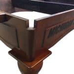 Toronto Maple Leafs Pool Table with Navajo Finish and Tapered Leg