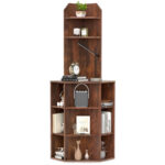 6 Tier Corner Shelf with USB Ports and Charging Station