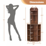 6 Tier Corner Shelf with USB Ports and Charging Station