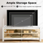 Corner TV Stand with Power Outlet and Open Storage Shelves 28 Corner TV Stand with Power Outlet and Open Storage Shelves