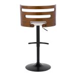 Cosi Mid-Century Modern Adjustable Barstool Cream Faux Leather (Set of 2) 21 Cosi Mid-Century Modern Adjustable Barstool Cream Faux Leather (Set of 2)