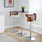 Cosi Mid-Century Modern Adjustable Swivel Barstool, Cream (Set of 2) 15 Cosi Mid-Century Modern Adjustable Swivel Barstool, Cream (Set of 2)