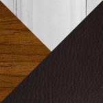 Cosi Mid-Century Modern Walnut and Brown Swivel Barstool (Set of 2) 22 Cosi Mid-Century Modern Walnut and Brown Swivel Barstool (Set of 2)