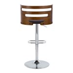 Cosi Mid-Century Modern Walnut and Brown Swivel Barstool (Set of 2) 20 Cosi Mid-Century Modern Walnut and Brown Swivel Barstool (Set of 2)