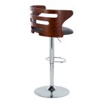 Cosi Mid-Century Modern Walnut and Grey Barstool (Set of 2) 13 Cosi Mid-Century Modern Walnut and Grey Barstool (Set of 2)