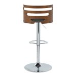 Cosi Walnut Wood Charcoal Fabric Mid-Century Barstool (Set of 2) 14 Cosi Walnut Wood Charcoal Fabric Mid-Century Barstool (Set of 2)