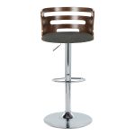 Cosi Walnut Wood Charcoal Fabric Mid-Century Barstool (Set of 2) 15 Cosi Walnut Wood Charcoal Fabric Mid-Century Barstool (Set of 2)