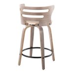 Cosini 24 Mid-Century Modern Swivel Counter Stool (Set of 2) 19 Cosini 24 Mid-Century Modern Swivel Counter Stool (Set of 2)