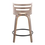 Cosini 24 Mid-Century Modern Swivel Counter Stool (Set of 2) 20 Cosini 24 Mid-Century Modern Swivel Counter Stool (Set of 2)