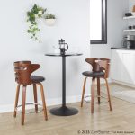 Cosini 24 Mid-Century Modern Walnut Counter Stool (Set of 2) 14 Cosini 24 Mid-Century Modern Walnut Counter Stool (Set of 2)