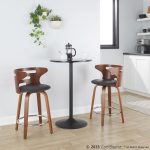 Cosini 24 Mid-Century Modern Walnut Counter Stool (Set of 2) 13 Cosini 24 Mid-Century Modern Walnut Counter Stool (Set of 2)