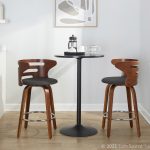 Cosini 26 Mid-Century Modern Charcoal Swivel Counter Stools (Set of 2) 15 Cosini 26 Mid-Century Modern Charcoal Swivel Counter Stools (Set of 2)