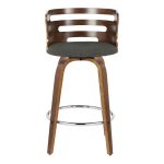 Cosini 26 Mid-Century Modern Charcoal Swivel Counter Stools (Set of 2) 21 Cosini 26 Mid-Century Modern Charcoal Swivel Counter Stools (Set of 2)