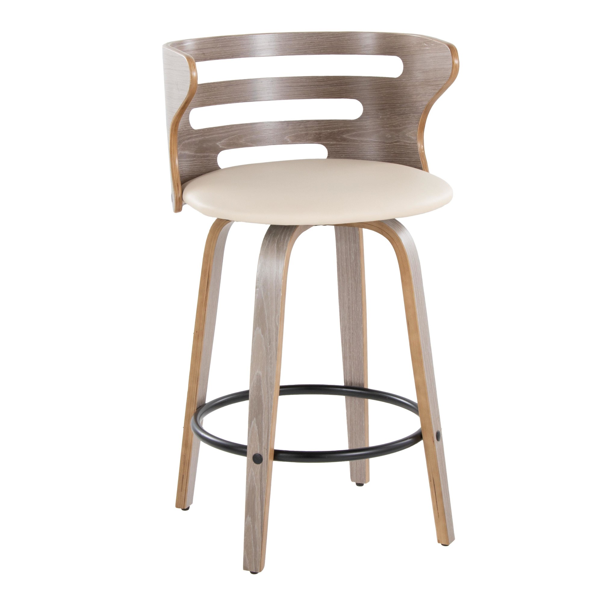 Cosini 26 Mid-Century Modern Counter Stool (Set of 2) 2 Cosini 26 Mid-Century Modern Counter Stool (Set of 2) - Image 2