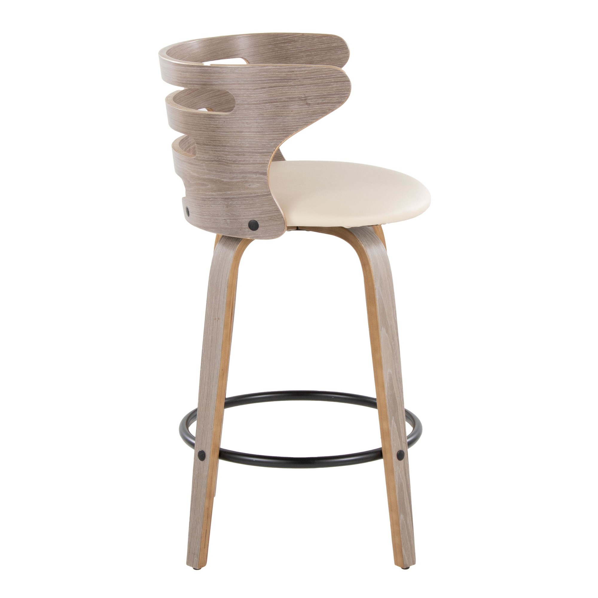 Cosini 26 Mid-Century Modern Counter Stool (Set of 2) 3 Cosini 26 Mid-Century Modern Counter Stool (Set of 2) - Image 3