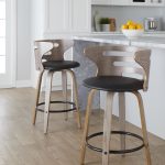 Cosini 26 Mid-Century Modern Light Grey Counter Stools (Set of 2) 12 Cosini 26 Mid-Century Modern Light Grey Counter Stools (Set of 2)