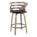 Cosini 26 Mid-Century Modern Light Grey Counter Stools (Set of 2) 17 Cosini 26 Mid-Century Modern Light Grey Counter Stools (Set of 2)