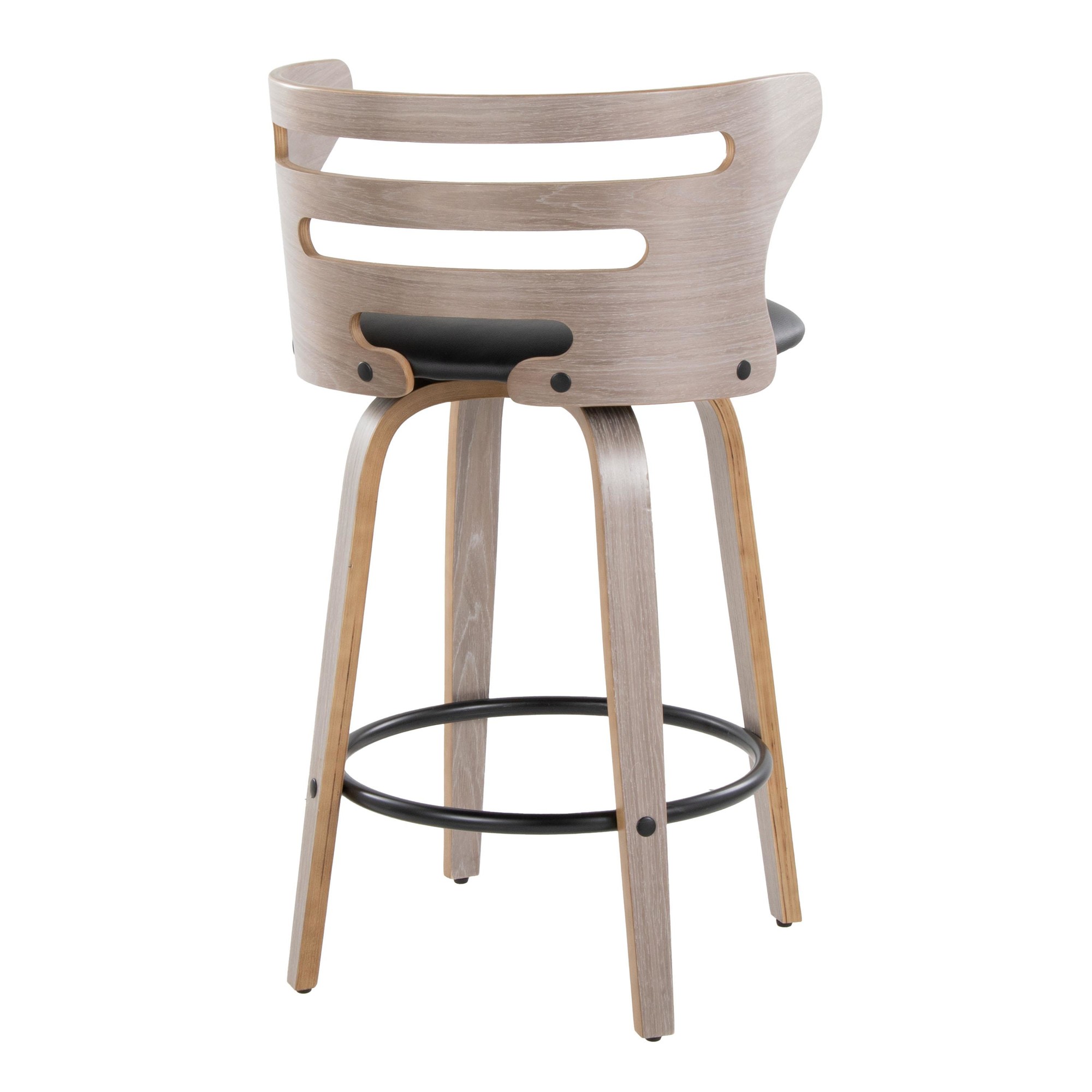 Cosini 26 Mid-Century Modern Light Grey Counter Stools (Set of 2) 8 Cosini 26 Mid-Century Modern Light Grey Counter Stools (Set of 2) - Image 8