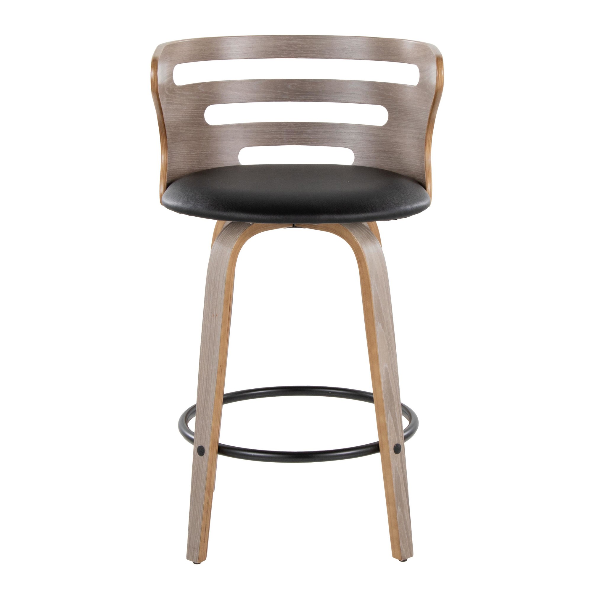 Cosini 26 Mid-Century Modern Light Grey Counter Stools (Set of 2) 10 Cosini 26 Mid-Century Modern Light Grey Counter Stools (Set of 2) - Image 10