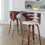 Cosini 26 Mid-Century Modern Walnut Counter Stools (Set of 2) 13 Cosini 26 Mid-Century Modern Walnut Counter Stools (Set of 2)